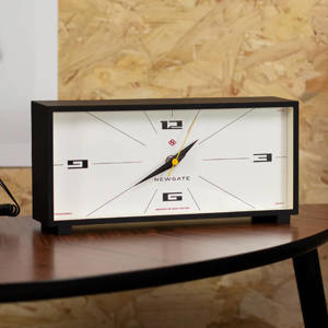 Newgate Thunderbird Mantel Clock in Black and Cream